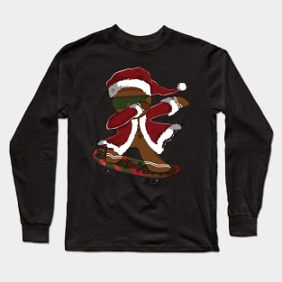 Dabbing Skater Gingerbread Long Sleeve T-Shirt